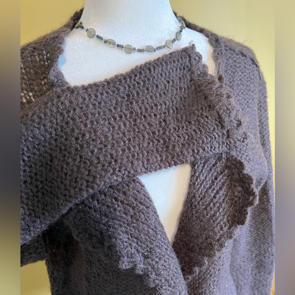 Unique Vintage Wool Cardigan - M